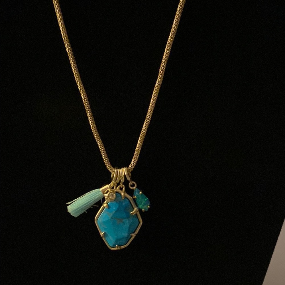 Kendra Scott Gold with Turquoise Pendant